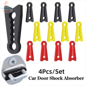 GILL 4 Giảm xóc cửa ô tô, Khóa cửa ô tô bằng silicon cách âm Bộ đệm giảm âm thanh, Con dấu giảm âm thanh Vỏ khóa cửa dày Nội thất ô tô