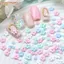 FAVORITEGOODS Trang trí móng tay nghệ thuật, Đồ trang trí Hoa nhựa Bùa trang trí hoa Acrylic, DIY Nail Pentapetal Hình hoa Phụ kiện trang trí Đồ dùng quyến rũ móng tay
