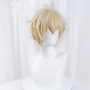 Tóc giả cosplay màu vàng sáng cho nhân vật Mikaela Hyakuya từ anime Seraph of the End