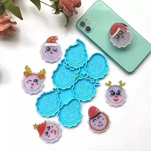 Flgo Ông Già Noel Điện Thoại Cầm Nhựa Dính Khuôn Điện Thoại Di Động Gắn Giá Đỡ Khuôn Silicon