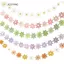 JCSYFAC Hoa Cúc Giấy Biểu Ngữ Nón Bánh Toppers Trẻ Em Bé Gái Sinh Nhật Hoa Cúc Chủ Đề Trang Trí Tiệc Treo Bunting Vòng Hoa Tiếp Liệu Mới