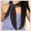 JRP Neerchief Sweet Polka Dot Turban Hàn Quốc Tươi Khăn Nhỏ Mỏng Sọc Tam Giác Tóc Bé Gái JRP