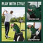 Vỏ bọc đầu câu lạc bộ golf, Vỏ bọc đầu tài xế da PU hình Tyrannosaurus Rex, Thiết kế khủng long Co giãn Đóng cửa vải chống thấm nước màu xanh lá cây Bộ vỏ đầu chơi gôn
