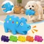 CAST Pig Squeaky Dog Toy, Đồ chơi lợn xẻ vết cao su tương tác mềm, Đồ chơi nhai chó 4in bằng cao su bền bỉ ngộ nghĩnh cho chó nhỏ vừa lớn