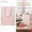 BEABOUT 10 Chiếc Túi, Túi Mua Sắm Hoa Hồng May Mắn, Có Tay Cầm Giấy Kraft Bao Bì Ăn Nhẹ Thân Thiện Với Môi Trường