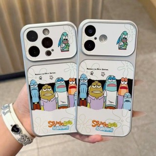 Vui Vẻ SpongeBob Cá Anh Em Trường Hợp Điện Thoại Di Động Cho iPhone 17 16 15 14 13 12 11 Pro Max 16 15 14 Plus