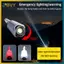 Đèn cắm trại Mini BVY LED Đèn pin di động có thể sạc lại Đèn trắng và đỏ chống nước Cắm trại ngoài trời Đèn khẩn cấp đi xe đạp.