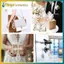 BVY 10 Bộ Guardian Thiên Thần Móc Khóa Ngọc Trai Số Lượng Lớn Dự Tiệc Ủng Hộ Quà Tặng Lưu Niệm Cho Bé Tắm Cưới Lễ Tôn Giáo.