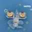 Máy bay nhỏ phát sáng xe máy xe đạp điện, hình hoạt hình đèn LED đỏ xanh, đồ chơi trang trí xoay gió