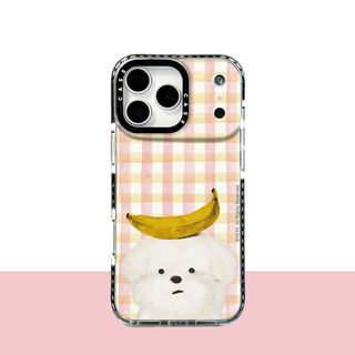 Ốp điện thoại mềm hình chó lộn xộn trong gió cho iPhone 17 Pro Max 16 Plus 15 14 13 12 11 Vỏ bảo vệ chống sốc