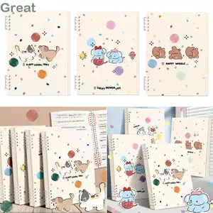 GREAT 60 Tờ / Sách Memo Pad, Dày Đường Ngang Bên Trong Sổ Tay Lá Rời, Hoạt Hình Dễ Thương A5 / B5 Notepad Trường Văn Phòng