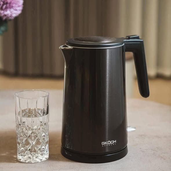 Ấm Siêu Tốc GKÖCH Germany 1.7L 1800W | Inox Cao Cấp | Đế Xoay 360° | Thiết Kế Tối Giản Sang Trọng