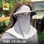Mặt nạ chống nắng đi xe máy, che mặt và cổ, vải mát mẻ, chống tia cực tím UPF50 +, có thể đeo kèm mũ.