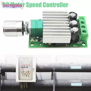 Bộ điều khiển tốc độ động cơ BORAGETE DC Đèn LED chuyên nghiệp Động cơ quạt 12V 24V 10A