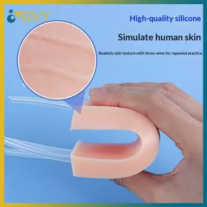 BVY 1 Bộ Mô Phỏng Da Con Người Chống Rách Di Động Mô Hình Huấn Luyện Tiêm Venipuncture Miếng Lót Thực Hành Cho Học Sinh Y Tá.