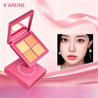 K 'APEINE, bảng che khuyết điểm 4 màu | Bảo hiểm hoàn hảo, mịn màng tự nhiên, chống nước lâu trôi.