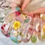 Dopamine Daisy In Hoa Khô Vòng Tay Nhựa Màu Thời Trang Mùa Hè Vòng Tay Thiết Kế Vòng Tay Niche Vòng Tay 2026-6-8
