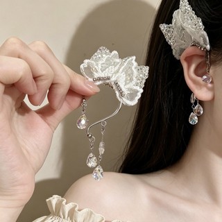 1 chiếc vòng cổ bướm mới của cô dâu, váy cưới treo tai, bầu không khí ngọt ngào, phụ kiện khí chất