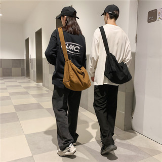 Túi đeo vai và đeo chéo vải canvas phong cách Nhật Bản mới