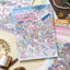 Nhãn dán cảnh quan tuyệt vời, Bộ sưu tập nhãn dán cảnh quan thu nhỏ phong cách cổ xưa, Kawaii Visual Xếp chồng DIY Cabin Scene Sticker Quà tặng trẻ em