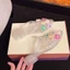 Ngọt Ngào Trong Suốt Pha Lê Dép Nữ Thời Trang Giày Hoa Phụ Kiện Mũi Nhọn Giày Sandal Gót Thấp Dép Bên Ngoài Mặc 6.9 9MJF