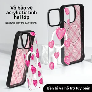 ốp lưng iphone Vỏ điện thoại dành cho iPhone, thiết kế hút từ, có thể thay đổi mặt sau. Phù hợp với iPhone 13/14/15/16. Bảng bảo vệ hai lớp có thể tháo rời.