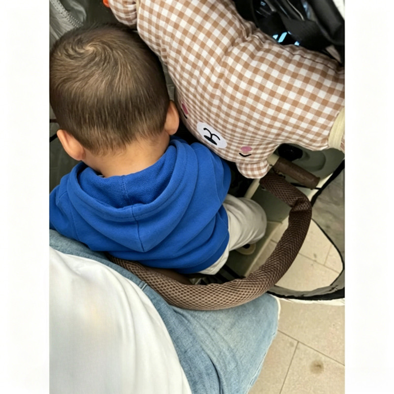 đệm chống va xe điện cho bé gối bảo vệ đầu cotton êm dày an toàn ghế trước hình gấu