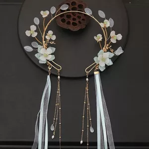 Hanfu Lười Đầu Mũ Đội Đầu Tua Rua Bước Lắc Phong Cách Cổ Đại Virgin Halo Siêu Cổ Tích Làm Đẹp Băng Đô Cổ Trang Phục Phụ Kiện