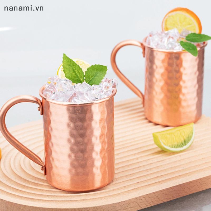 [nanami] Cốc đồng Moscow Mule 500ml, cốc cocktail, bia, cà phê, sữa, inox bền