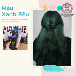 Màu nhuộm tóc Xanh rêu KEROA SANG TRỌNG SIÊU BÓNG TÓC 100ML [ MK ]
