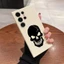Đen Đầu Lâu Mỉm Cười Quỷ In Ốp lưng iPhone 17 Pro AIR 17 Pro Max Chống Sốc Mềm TPU Ốp lưng