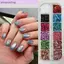 AA Nhiều Màu Sắc Sequin Móng Tay Lấp Lánh Ngôi Sao Năm Cánh Cho DIY Tiệc Cưới Móng Tay Nghệ Thuật Trang Trí VN