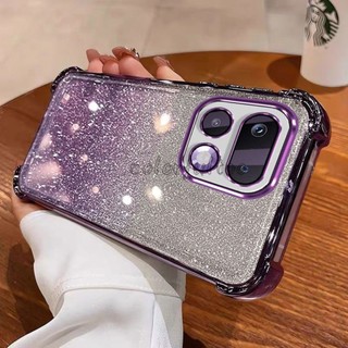 Ốp Chống Sốc Realme 16T 2026 Cho Realme 16 Pro + 16ProPlus 16T Realme16T 5G Ốp Lưng Mạ Trong Suốt Lấp Lánh Bling Gradient Silicon Mềm Ốp Lưng Túi Khí