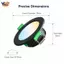 12 Miếng Đèn LED Âm Trần Đèn LED Trang Trí Đơn Giản Thiết Thực Di Động Có Thể Điều Chỉnh Độ Sáng Đèn Cố Định Cho Gia Đình