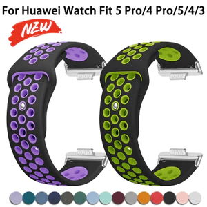 Dây đeo thể thao silicon cho Huawei Watch Fit 5 / Fit 5 Pro / 4 Pro / 4 / 3 vòng đeo tay phụ kiện dây đeo đồng hồ