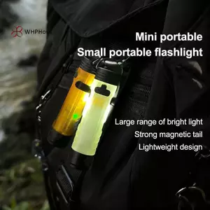 < WHPHous-t > 1 Đèn pin kẹp mũ cho thể thao ban đêm ngoài trời, Đèn nắp nhà thơ thả tay, Kẹp sạc trên ánh sáng đẹp
