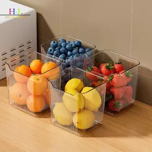HL Tủ Lạnh Thực Phẩm Tươi Hộp Bảo Quản Tủ Lạnh Cửa Bên Trái Cây Rau Gia Vị Hộp Đựng Thực Phẩm Hộp Đựng Nhà Bếp Tổ Chức Hộp Bảo Quản LMWU