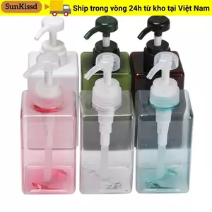 SUNKISSD Hộp Đựng Rỗng Sữa Tắm Hộ Gia Đình Dầu Gội Nước Rửa Tay Chất Lỏng