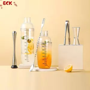 ECK 3 / 5 / 7 Chiếc Cotail Shaker Bộ Cotail Shaker Và Đo Jigger Bộ Đồ Uống Hỗn Hợp Tay Lắc Dụng Cụ Để Pha Chế Và Thanh Gia Đình HOT