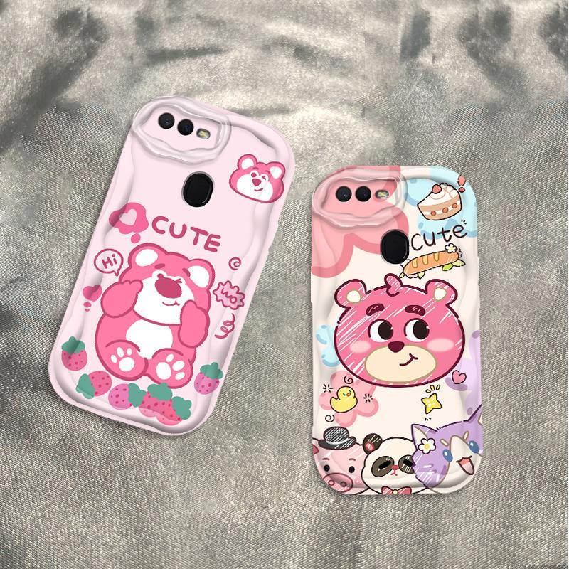 Thích Hợp Cho OPPO A5S A7 A12 F9 F9 Pro 3D Phụ Kiện TPU Mềm Lotso Gấu Nữ Vỏ Điện Thoại Chống Sốc
