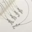 PNPIA- Thời Trang Cubic Zirconia Vương Miện Chữ Mặt Dây Chuyền Nelace Vàng Hip Hop Punk Bảng Chữ Cái Trang Sức