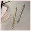 JRP 11cm Một Từ Kẹp Tóc Nữ Kim Loại Dải Vàng Dài Barrettes Kẹp Tóc Vintage Kẹp Tóc Tự Động Mịn Mùa Xuân Kẹp Hairgrip JRP