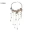 LUImo Phóng Đại Nhiều Lớp sel Mặt Dây Chuyền Nelace Với Mặt Trời Mặt Trăng Và Thiết Kế Kim Cương Đầy Đủ Cho Nữ Phong Cách Boho SBS