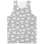 Clouds 3D Tank Top Unisex, Áo thun thường ngày không tay mùa hè, Áo Vest Harajuku đơn giản thoáng khí mềm mại