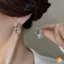 Bông tai hình tròn gợn sóng dành cho nữ Thiết kế không đều cổ điển Trang sức bông tai nhẹ tối giản cho ngày và bữa tiệc mới