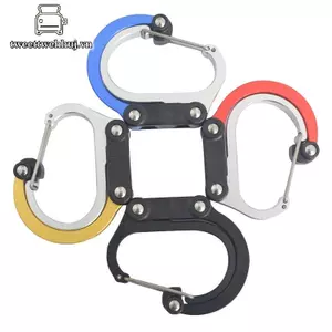 Nhíp 1PC Hợp Kim Nhôm Đa Năng Loại D Móc Tiện Ích Xoay Được Qui-Hanging Carabiner Kẹp Để Cắm Trại VN