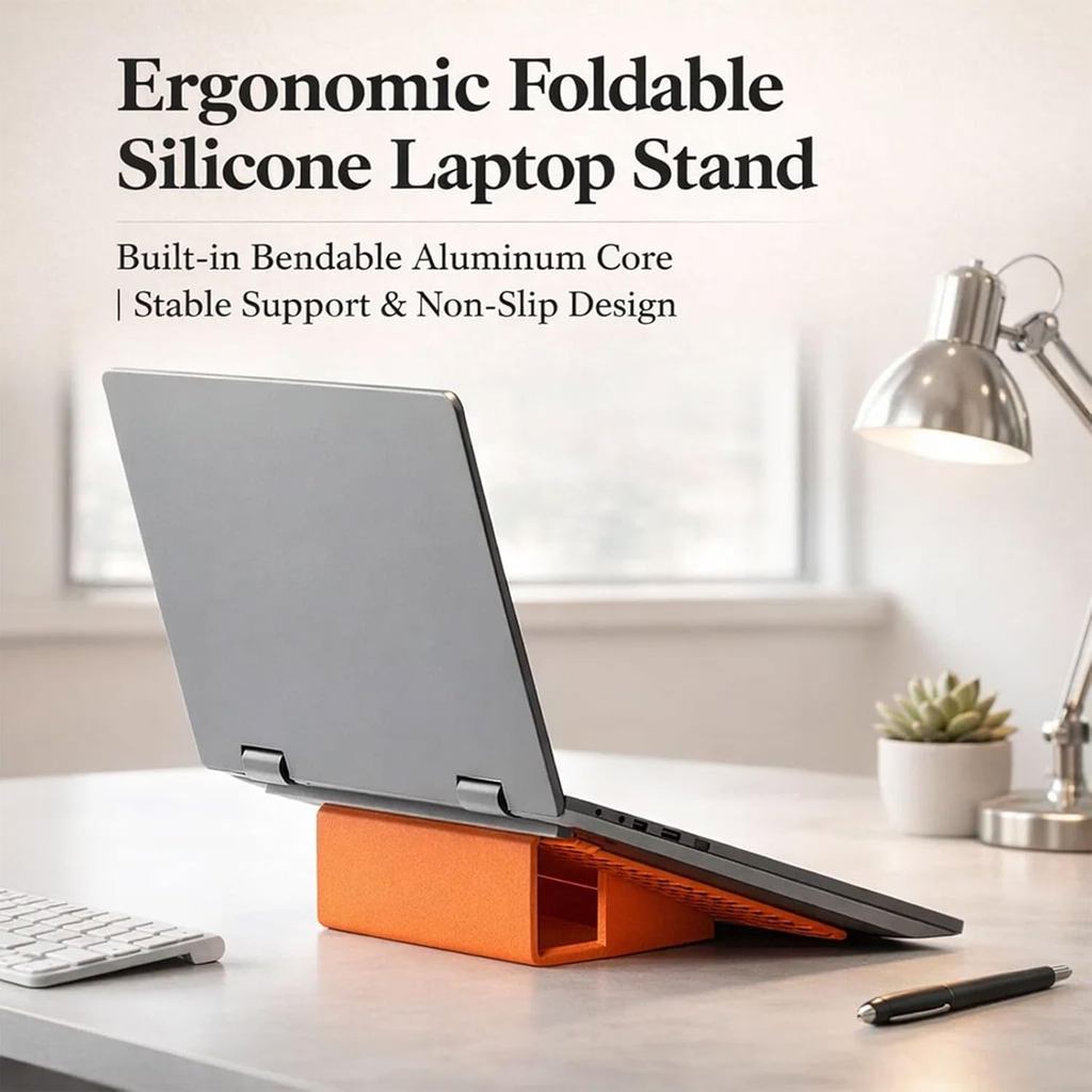 Mới Linh Hoạt Có Thể Gập Lại Biến Dạng Silicon Đứng Sáng Tạo Lười Giá Đỡ Điện Thoại Để Bàn Máy Tính Bảng Laptop Gắn Phụ Kiện Du Lịch