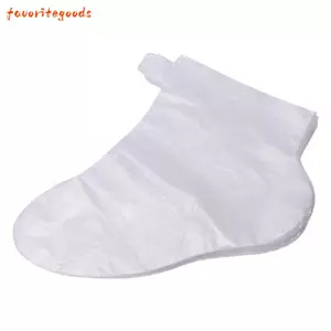 FAVORITEGOODS 100 Cái Vỏ chân dùng một lần, Bảo vệ chân trong suốt dưỡng ẩm, Chất liệu PE chống nước dùng một lần Vỏ bọc chân chống nhiễm trùng Chăm sóc bàn chân