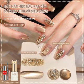 Bộ Gel Làm Móng Màu Nâu Ấm Chuyên Nghiệp Bộ Sơn Gel Mắt Mèo Và Lấp Lánh Bộ Sưu Tập Từ Tính Crôm Mới 2025 Đồ Dùng Salon Để Hiệu Ứng Làm Trắng Làm Móng Thanh Lịch