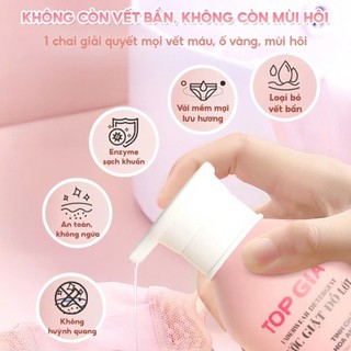 Nước Giặt Đồ Lót Sinh Học TopGia Khử Mùi Kháng Khuẩn 99%, An Toàn Với Da Nhạy Cảm, Chai 520ml